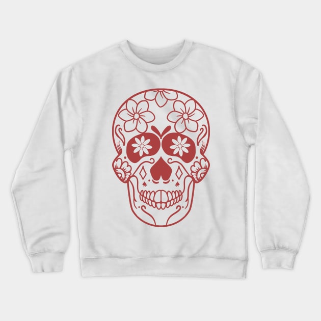 Mexican Skull Dia de los muertos Day of the dead Crewneck Sweatshirt by Mesyo